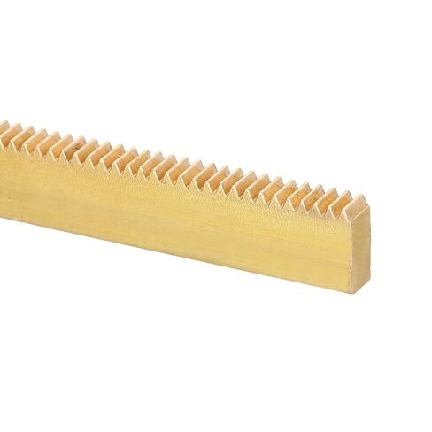 uxcell 2 Pcs Brass Gear Rack, 0.5 Module 100mm x 10mm x 3mm Heavy Duty Straight Linear Spur Rack for Machines Automotive in Kuwait