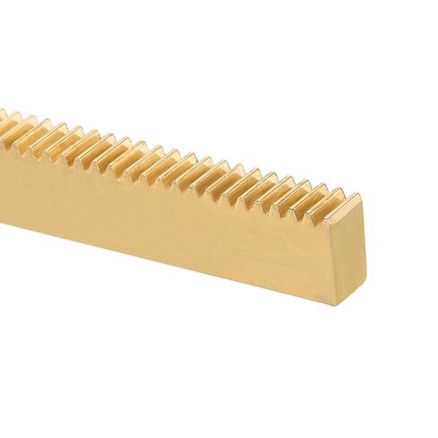 uxcell 2 Pcs Brass Gear Rack, 0.5 Module 100mm x 10mm x 3mm Heavy Duty Straight Linear Spur Rack for Machines Automotive in Kuwait