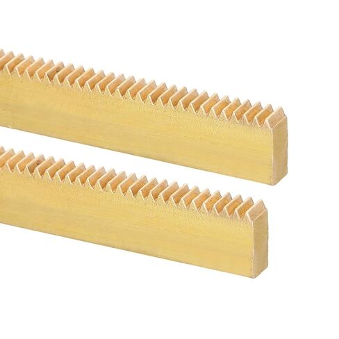 uxcell 2 Pcs Brass Gear Rack, 0.5 Module 100mm x 10mm x 3mm Heavy Duty Straight Linear Spur Rack for Machines Automotive in Kuwait