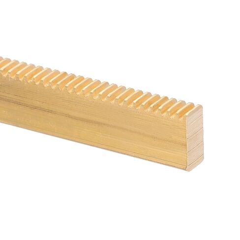 uxcell 2 Pcs Brass Gear Rack, 0.5 Module 100mm x 10mm x 3mm Heavy Duty Straight Linear Spur Rack for Machines Automotive in Kuwait