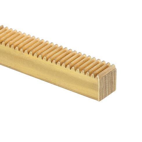 uxcell 2 Pcs Brass Gear Rack, 0.5 Module 100mm x 10mm x 3mm Heavy Duty Straight Linear Spur Rack for Machines Automotive in Kuwait