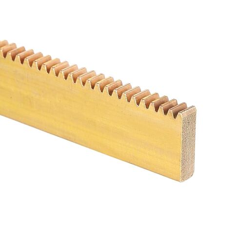 uxcell 2 Pcs Brass Gear Rack, 0.5 Module 100mm x 10mm x 3mm Heavy Duty Straight Linear Spur Rack for Machines Automotive in Kuwait