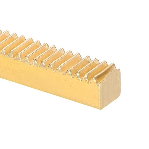 uxcell 2 Pcs Brass Gear Rack, 0.5 Module 100mm x 10mm x 3mm Heavy Duty Straight Linear Spur Rack for Machines Automotive in Kuwait