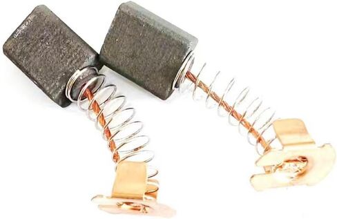 4pcs Motor Carbon Brushes Replacement Set for RAGE3-S and Fury 3-S Miter Saws 210mm E113, Carbon and Metal Construction, 6x11x16mm Size, Restores Electric Brake Function, Compatible with for Evolution in Saudi Arabia