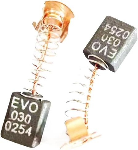 4pcs Motor Carbon Brushes Replacement Set for RAGE3-S and Fury 3-S Miter Saws 210mm E113, Carbon and Metal Construction, 6x11x16mm Size, Restores Electric Brake Function, Compatible with for Evolution in Saudi Arabia