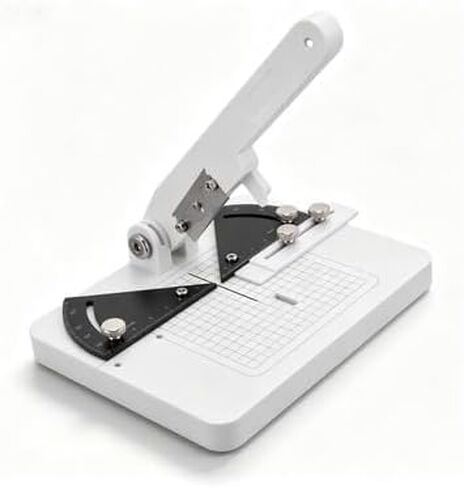 Manual Miter Cutter & Angle Cutting Station for Plastic & Wood, 0-45° Adjustable with Protractor, Guide & Locking Knob for Precise Cuts in Saudi Arabia