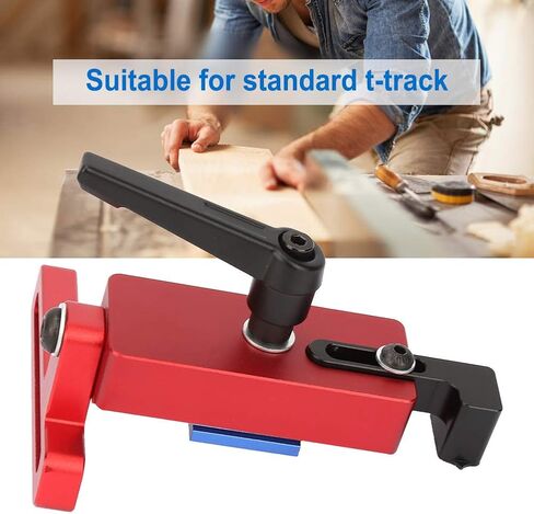 45 Types Miter Track Stop Accurate Length Limit Device Red Miter Limit Woodworking Tool in Saudi Arabia