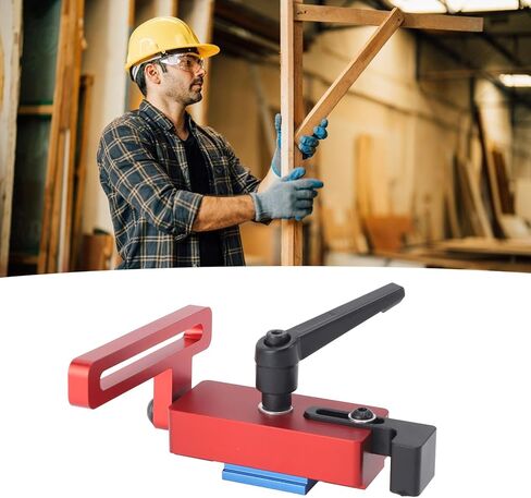 Miter Track Stop, Premium Aluminum 45 Type T Slot Woodworking Limiter with Rotatable Handle for Precision Positioning and Repeatable Cuts in Woodworking Projects in Saudi Arabia