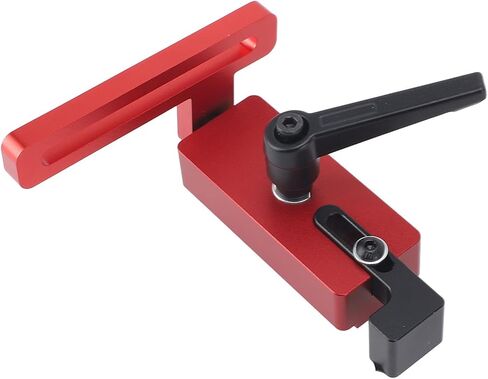 Miter Track Stop, Premium Aluminum 45 Type T Slot Woodworking Limiter with Rotatable Handle for Precision Positioning and Repeatable Cuts in Woodworking Projects in Saudi Arabia