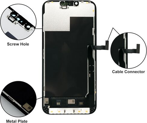 LL TRADER Screen Replacement for iPhone 13 Pro Max 6.7" LCD Retina FHD Display COF Touch Screen Digitizer with Repair Tool Kits, Waterproof Tape, Screen Protector (Truetone programable) new for USA in Saudi Arabia
