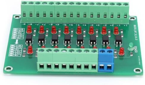 Optical Isolation Module 8 Channel 12V to 3.3V Converter – 20KHZ Signal Conversion Board for PLC, Differential Input NPN PNP Level Shifting in Saudi Arabia