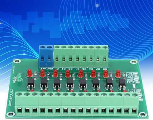 Optical Isolation Module 8 Channel 12V to 3.3V Converter – 20KHZ Signal Conversion Board for PLC, Differential Input NPN PNP Level Shifting in Saudi Arabia