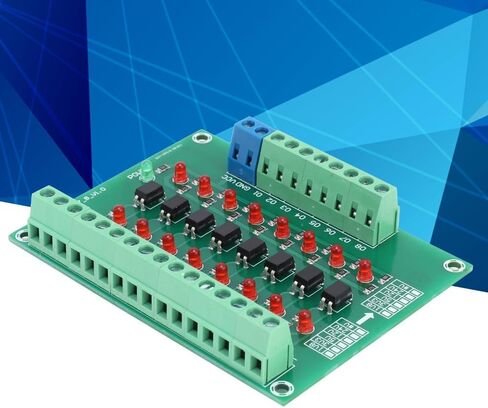 Optical Isolation Module 8 Channel 12V to 3.3V Converter – 20KHZ Signal Conversion Board for PLC, Differential Input NPN PNP Level Shifting in Saudi Arabia