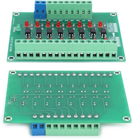Optical Isolation Module 8 Channel 12V to 3.3V Converter – 20KHZ Signal Conversion Board for PLC, Differential Input NPN PNP Level Shifting in Saudi Arabia
