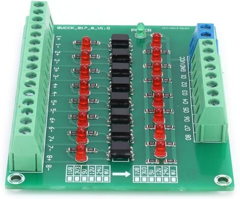 Optical Isolation Module 8 Channel 12V to 3.3V Converter – 20KHZ Signal Conversion Board for PLC, Differential Input NPN PNP Level Shifting in Saudi Arabia