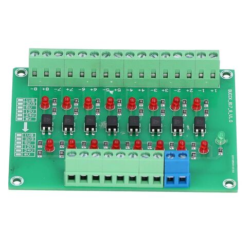 Optocoupler Isolation Board, 24V to 3.3V 8-Channel Optical Isolation Module, Optocoupler PLC Signal Converter Board in Saudi Arabia