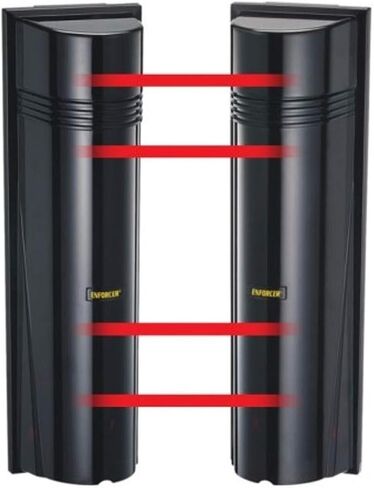 Seco-Larm E-964-Q660Q Multi-Frequency Quad Photobeam Detector with Laser Beam Alignment, Indoor or Outdoor Use, Up to 660ft (200m) Outdoor and 1,320ft (400m) Indoors Range, 12~24 VAC/VDC in Saudi Arabia
