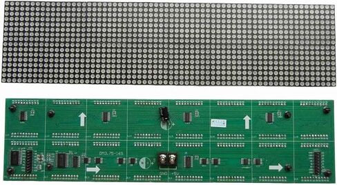 1 قطعة P4.75 F3.75 اللون الأحمر 304 مللي متر * 76 مللي متر 64*16 بكسل نقطية داخلي أحادي اللون LED وحدة عرض متحركة in Kuwait