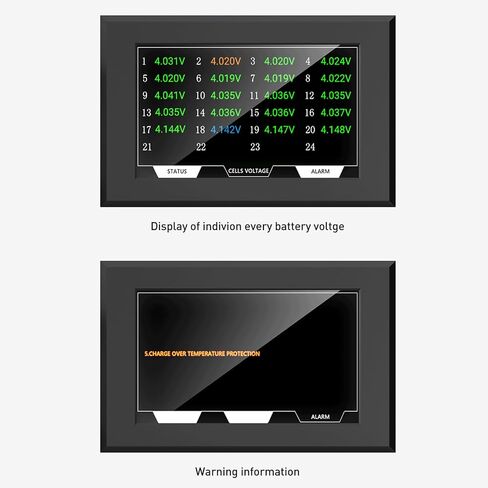ملحقات JKBMS شاشة LCD تعمل باللمس مقاس 4.3 بوصة مع مفتاح للوحة حماية بطارية ليثيوم أيون JK BMS LiFePO4 in Kuwait