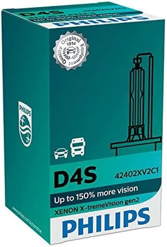 لمبات فيليبس زينون X-TremeVision Gen2 + 150% D4S HID زينون عدد 2 (2x) 42402XV2C1 in Kuwait
