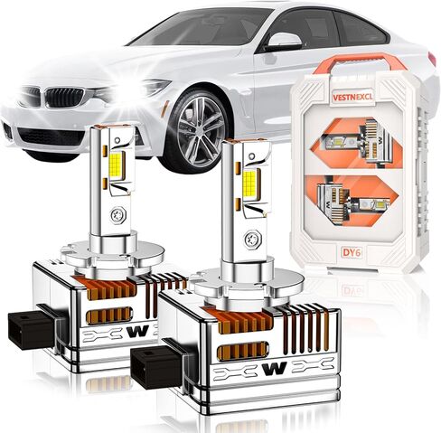D2S HID Bulbs Fit for Acura 2004-2014 TL SX, 2007-2015 DX RDX,1999-2015 RL, 2010-2013 ZDX （Low Beam) 30000LM 6000K White, 30 Chips, Xenon HID Light Replacement, 800% Brightness, Pack of 2 in Kuwait