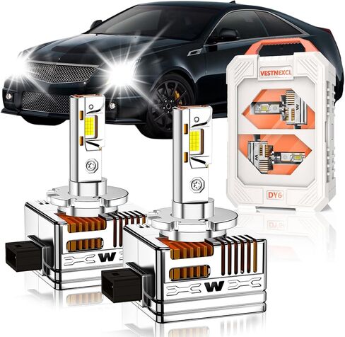 D2S HID Bulbs Fit for Acura 2004-2014 TL SX, 2007-2015 DX RDX,1999-2015 RL, 2010-2013 ZDX （Low Beam) 30000LM 6000K White, 30 Chips, Xenon HID Light Replacement, 800% Brightness, Pack of 2 in Kuwait