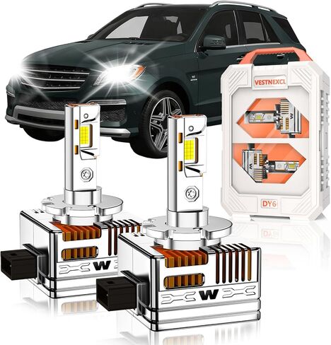 D2S HID Bulbs Fit for Acura 2004-2014 TL SX, 2007-2015 DX RDX,1999-2015 RL, 2010-2013 ZDX （Low Beam) 30000LM 6000K White, 30 Chips, Xenon HID Light Replacement, 800% Brightness, Pack of 2 in Kuwait