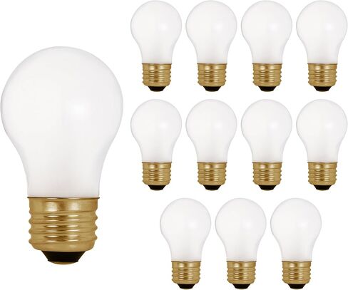 لمبة الأجهزة OHLECTRIC A15 40W (6 عبوات)، متجمد، قاعدة متوسطة E26، 120 فولت، 290 لومن، قابلة للتعتيم، عمر 2500 ساعة، ضوء ناعم دافئ in Kuwait
