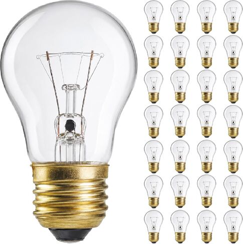 لمبة الأجهزة OHLECTRIC A15 40W (6 عبوات)، متجمد، قاعدة متوسطة E26، 120 فولت، 290 لومن، قابلة للتعتيم، عمر 2500 ساعة، ضوء ناعم دافئ in Kuwait