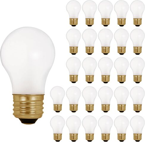 لمبة الأجهزة OHLECTRIC A15 40W (6 عبوات)، متجمد، قاعدة متوسطة E26، 120 فولت، 290 لومن، قابلة للتعتيم، عمر 2500 ساعة، ضوء ناعم دافئ in Kuwait