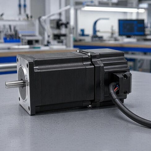 24V Permanent Magnet Power Off Brake for 60mm NEMA 24 Stepper Motor | 4.8W, 2.5 N·m, 8mm Shaft Hole, 60mm NEMA 24 Motor, Emergency Power Loss Stop, Automation Equipment in Saudi Arabia