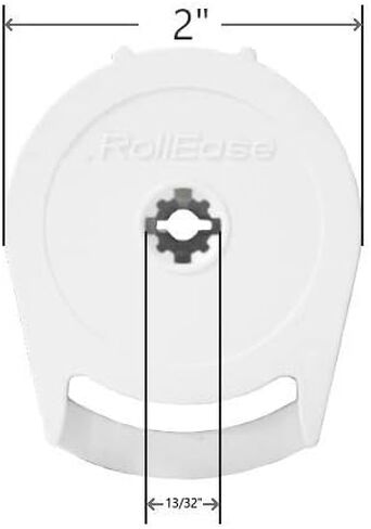 RollEase R8 Roller Shade Clutch for 1.5" Tube (R8C14W) (White) in Kuwait