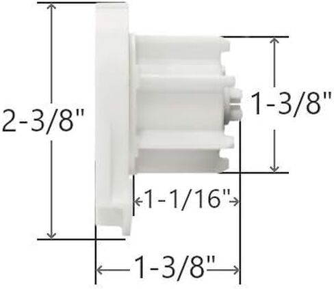 RollEase R8 Roller Shade Clutch for 1.5" Tube (R8C14W) (White) in Kuwait