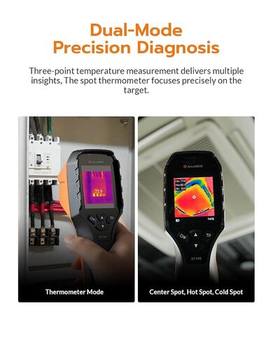 GT14S Thermal Imaging Camera with Edge Enhancement,Infrared Camera with Thermometer Mode, -4°F to 1202°F Range, 25Hz Image Frequency, 14H Runtime, 240g Compact Design in Kuwait