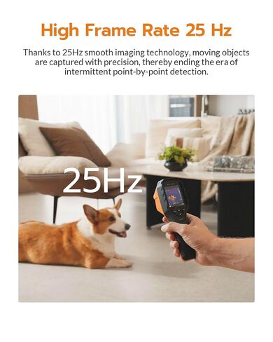 GT14S Thermal Imaging Camera with Edge Enhancement,Infrared Camera with Thermometer Mode, -4°F to 1202°F Range, 25Hz Image Frequency, 14H Runtime, 240g Compact Design in Kuwait
