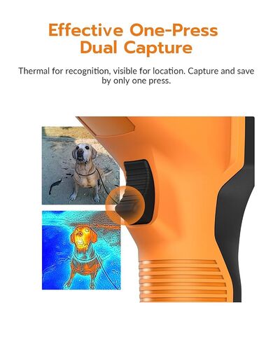 GT16D Dual-Spectrum Thermal Imaging Camera, AI UIRA-Scene Recognition with Thermometer-Mode Precision Detection, UIRA-IR 240×240 Resolution, -4°F~1202°F, < 50 mK, 11h Runtime, 25Hz in Kuwait