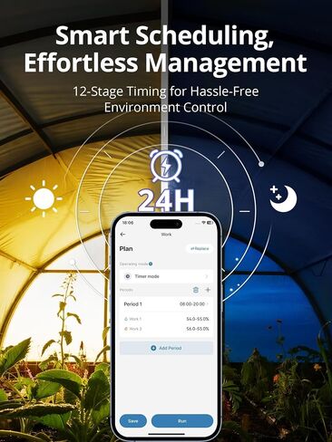 LUXBIRD WiFi Temperature Humidity Controller LTC-318-W with Monitor, App Control for Reptile Terrarium Greenhouse Grow Tent，2-Year Warranty (Black) in Kuwait