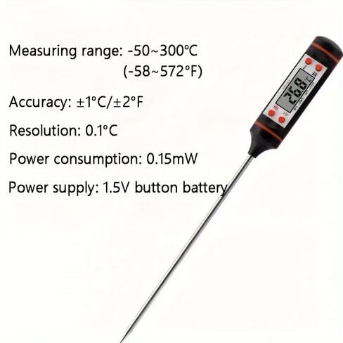 Infrared Thermometer, Digital Laser Temperature Meter -37°F~932°F (-32°C~400°C) IR Temperature Gun (Not for Humans) Ideal for Cooking, Frying, Kitchen, Barbecue, Meat, Sugar, Freezer in Kuwait