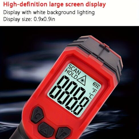 Infrared Thermometer, Digital Laser Temperature Meter -37°F~932°F (-32°C~400°C) IR Temperature Gun (Not for Humans) Ideal for Cooking, Frying, Kitchen, Barbecue, Meat, Sugar, Freezer in Kuwait