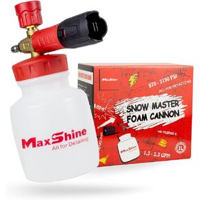 Maxshine طقم المبتدئين الرغوي لغسالة الضغط العالي الاحترافي المكون من قطعتين - ملحقات ومستلزمات متميزة لتفصيل السيارات