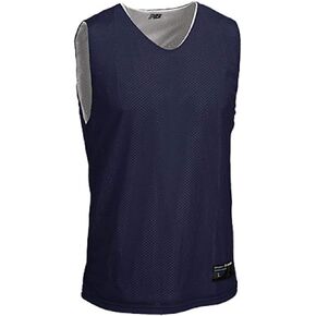 New Balance Men's Reversible Tanks, Navy White,2XL M US