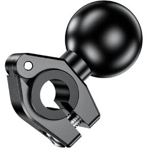 BRCOVAN Mini Clamp Mount Base with 1'' TPU Ball Compatible with RAM Mounts Double Socket Arm Fit Rail Diameter 0.39'' 0.47'' 0.5'' 0.63'', Aluminum Material, CNC Processing, Anodized Surface