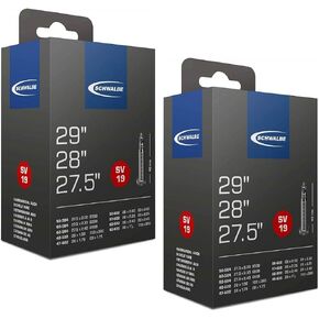 Schwalbe SV19 Inner Tubes - 27.5 (650b) / 29er x 1.5-2.35", Presta Valve (2 Pack)