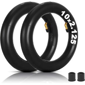 RUTU 2-Pack Heavy-Duty 10 x 2.125 Replacement Inner Tube for Self Balancing Electric Scooter Tricycle Stroller Kids Bike Baby Jogger Drift Board