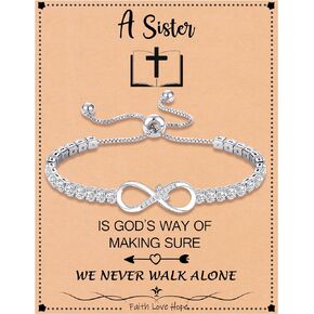 Btysun Infinity Bracelets for Women Mothers Day Birthday Gifts for Mom Daughter Adjustable Heart Mom Bracelet Mother Day Jewelry Gift for New Mom/Bonus Mom/Bonus Daughter/Wife/Girlfriend