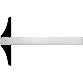 Alumicolor 18-inch Professional Aluminium T-Square للتأطير الفني والصياغة، فضي
