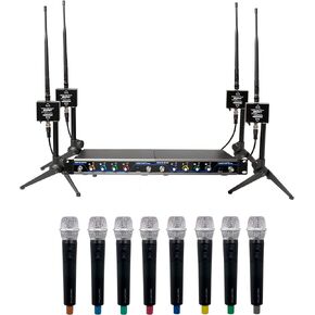 VocoPro - 600ft. Long-Range Digital Wireless Microphone Package (VCOBOOST-Acapella-8)