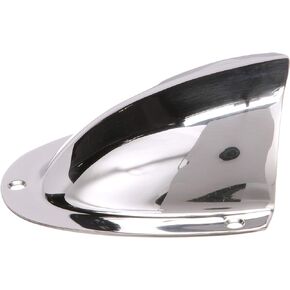 Seachoice Clam Shell Vent, 3-3/4 in. X 3-3/4 in., Stainless Steel, One Size, Chrome