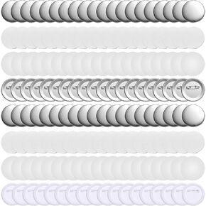 أجزاء شارة الأزرار الفارغة، لوازم صانع الأزرار مقاس 2.25 بوصة، أجزاء الزر الخلفي لآلة صنع الأزرار، مستلزمات صناعة الشارات، مكونات الأزرار (2.25 بوصة - 200 مجموعة) in Kuwait