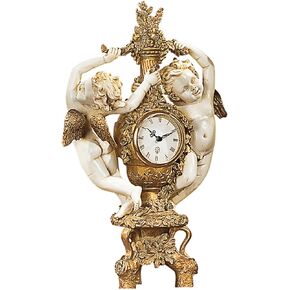 Design Toscano S/Cherubs Harvest Clock & CANDLEABRUM NR